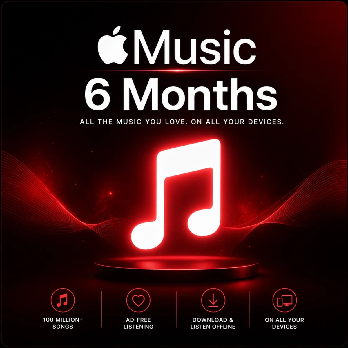 Apple Music — 6 Months artwork