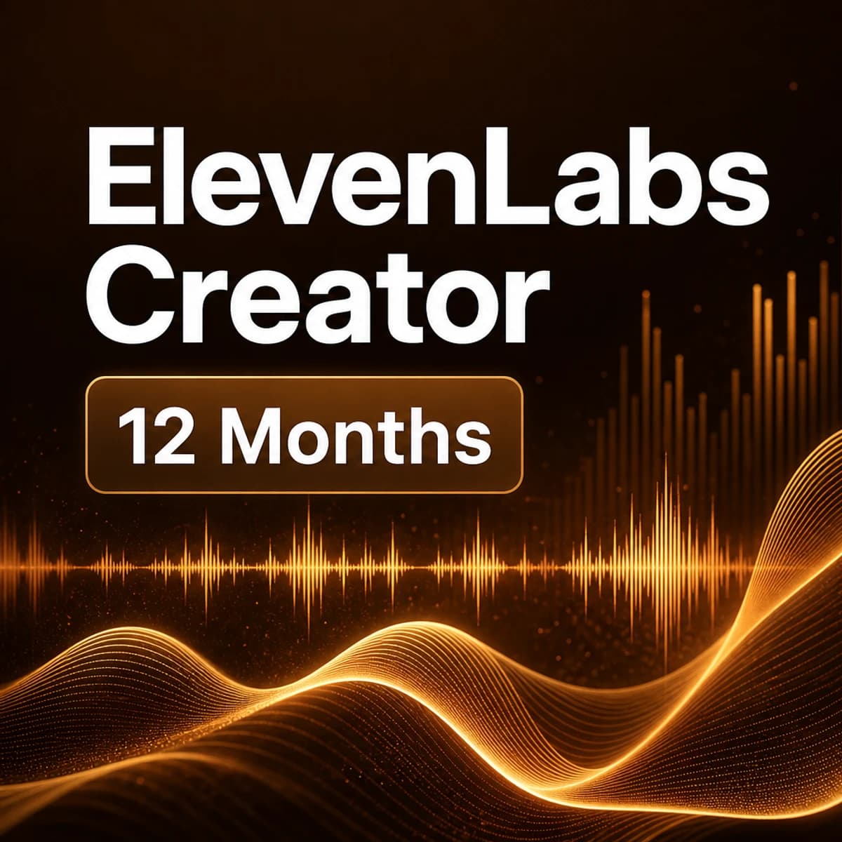 ElevenLabs Creator — 12 Months product visual