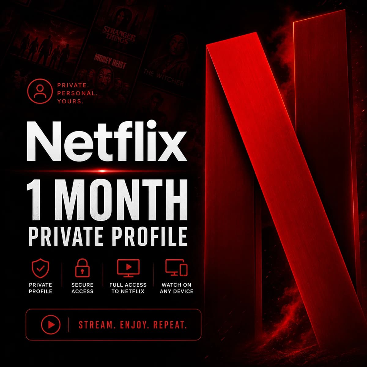 Netflix — Private Profile (1 Month) artwork