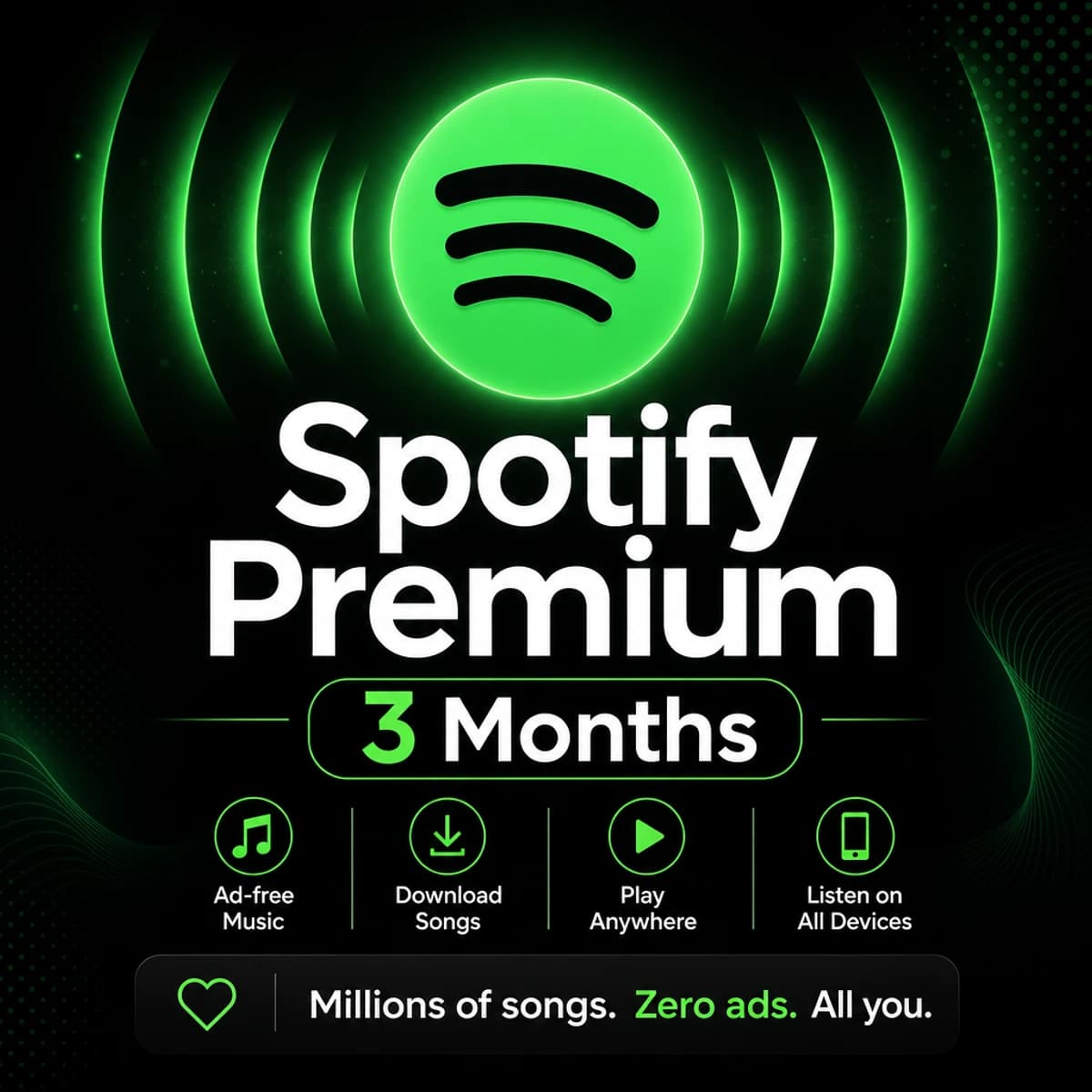 Spotify Premium — 3 Months artwork