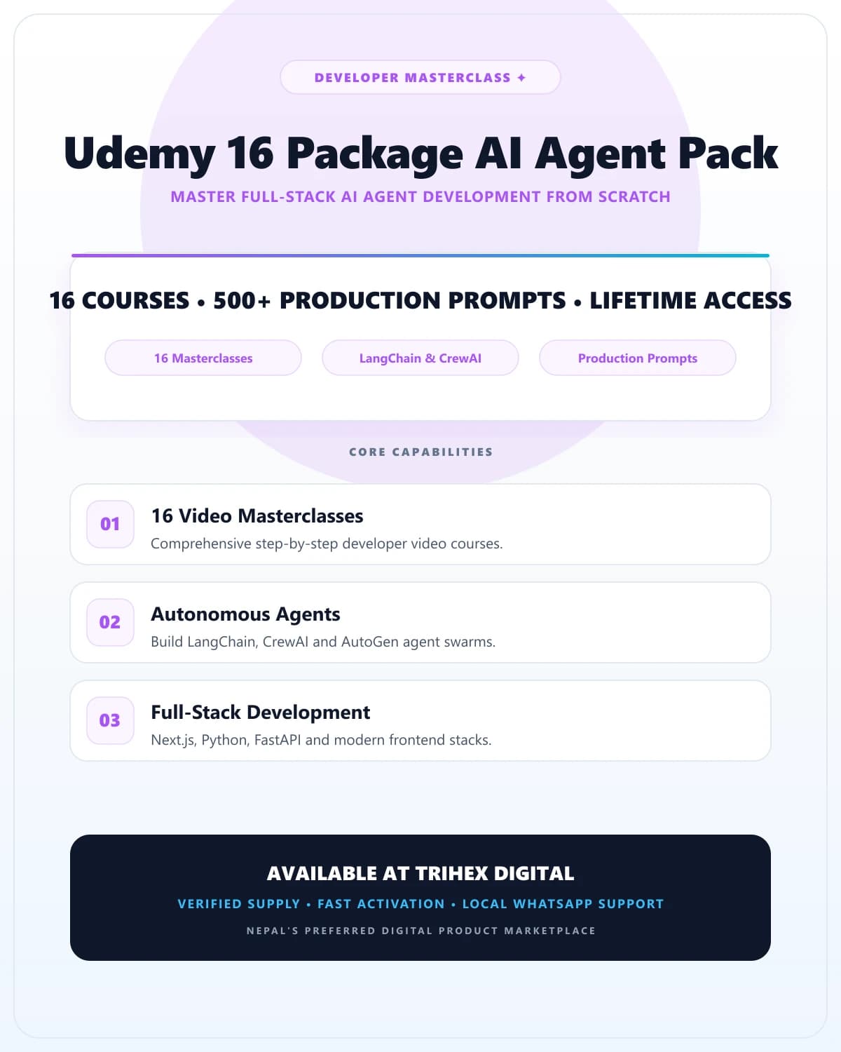 Udemy 16 Package AI Agent Pack product thumbnail